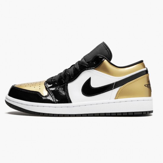 PK Shoes Air Jordan 1 Low Gold Toe Black/Gold Black CQ9447-700