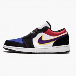 PK Shoes Air Jordan 1 Low Lakers Top 3 Black/Field Purple/White CJ9216-051