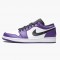 PK Shoes Air Jordan 1 Retro Low Court Purple Court Purple/Black White 553558-500