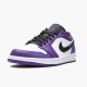 PK Shoes Air Jordan 1 Retro Low Court Purple Court Purple/Black White 553558-500