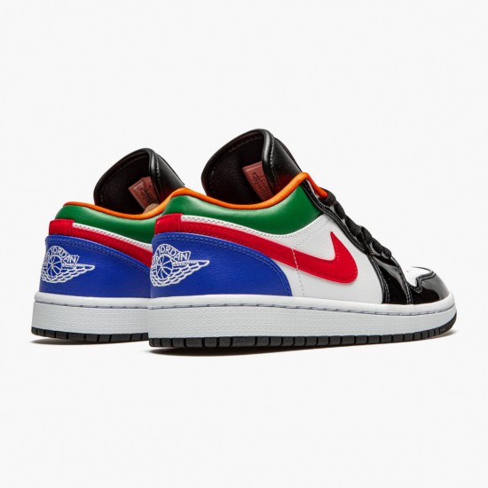 PK Shoes Air Jordan 1 Retro Low Multi Color White/White Hyper Royal CZ4776-101