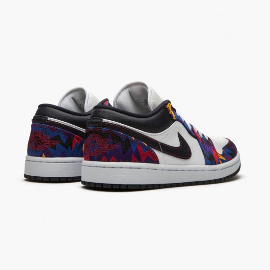 PK Shoes Air Jordan 1 Retro Low Nothing But Net White/Dark Obsidian/Team Red CZ8659-100