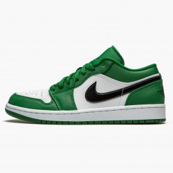 PK Shoes Air Jordan 1 Retro Low Pine Green Pine Green/Black White 553558-301