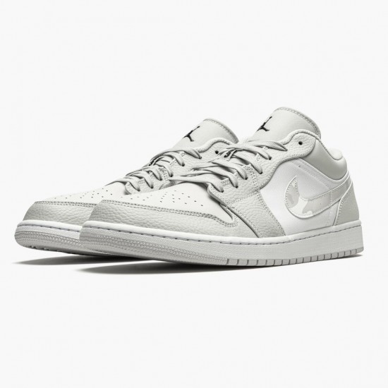 PK Shoes Air Jordan 1 Retro Low White Camo White/Photon Dust Grey Fog DC9036-100