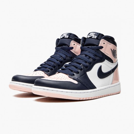 PK Shoes Air Jordan 1 High OG Bubble Gum Atmosphere/White-Laser Pink-Obsidian DD9335-641