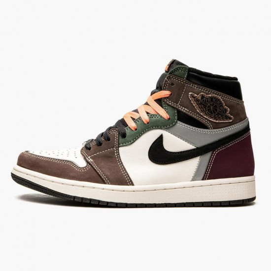 PK Shoes Air Jordan 1 High OG Hand Crafted Black/Archaeo Brown-Dark Chocolate DH3097-001