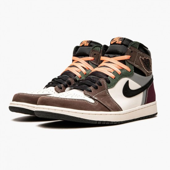 PK Shoes Air Jordan 1 High OG Hand Crafted Black/Archaeo Brown-Dark Chocolate DH3097-001