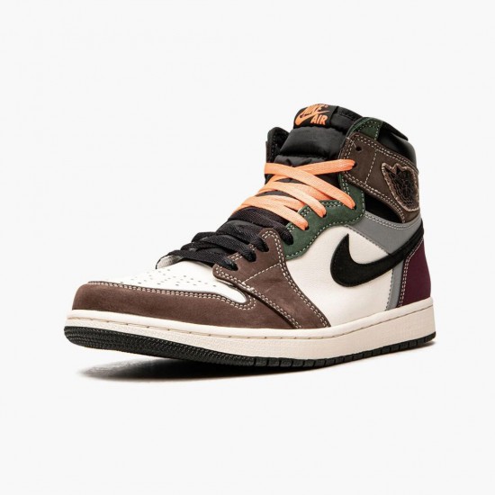 PK Shoes Air Jordan 1 High OG Hand Crafted Black/Archaeo Brown-Dark Chocolate DH3097-001