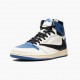 PK Shoes Air Jordan 1 High OG SP Fragment x Travis Scott Sail/Black-Military Blue-Shy Pink DH3227-105