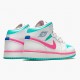 PK Shoes Air Jordan 1 Mid Digital Pink WhiteDigital Pink Aurora Gree 555112-102