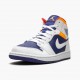 PK Shoes Air Jordan 1 Mid Royal Blue Laser Orange White/Deep Royal Blue/Track Red/Laser Orange 554724-131