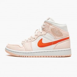 PK Shoes Air Jordan 1 Mid SE Corduroy Sail Sail/Orange Quartz/White/Orange DA8009-108