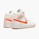 PK Shoes Air Jordan 1 Mid SE Corduroy Sail Sail/Orange Quartz/White/Orange DA8009-108