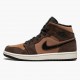 PK Shoes Air Jordan 1 Mid SE Dark Chocolate Dark Chocolate/Archaeo Brown/Black/Crimson Bliss DC7294-200