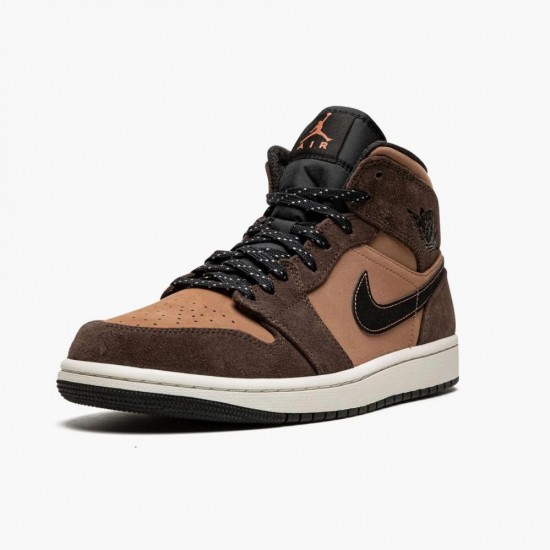 PK Shoes Air Jordan 1 Mid SE Dark Chocolate Dark Chocolate/Archaeo Brown/Black/Crimson Bliss DC7294-200