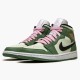 PK Shoes Air Jordan 1 Mid SE Dutch Green Dutch Green/Black/Barely Green/Arctic Pink CZ0774-300