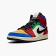 PK Shoes Air Jordan 1 Mid SE Fearless Blue the Great Muslin/Varsity Red-Royal-Taxi-Black CU2805-100