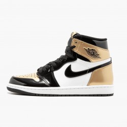 PK Shoes Air Jordan 1 Retro Gold Toe Black/Metallic Gold/Summit Whi 861428-007