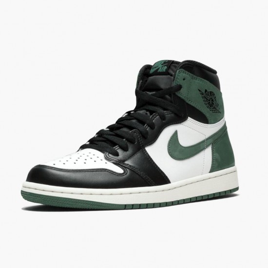 PK Shoes Air Jordan 1 Retro High Clay Green Summit White/Clay Green-Black 555088-135