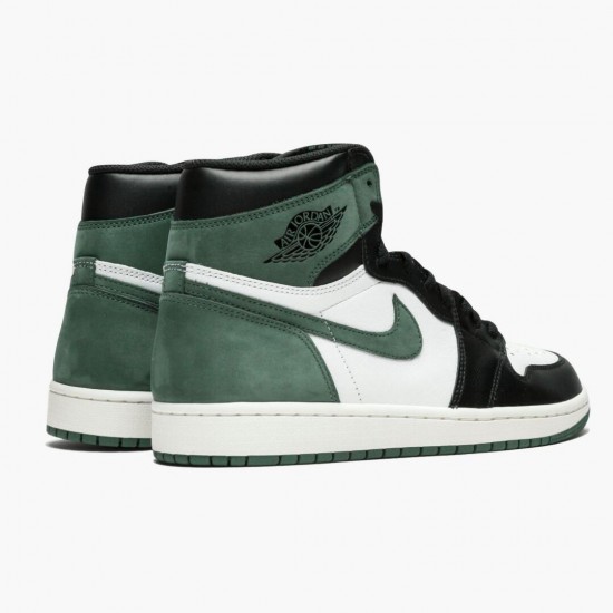 PK Shoes Air Jordan 1 Retro High Clay Green Summit White/Clay Green-Black 555088-135