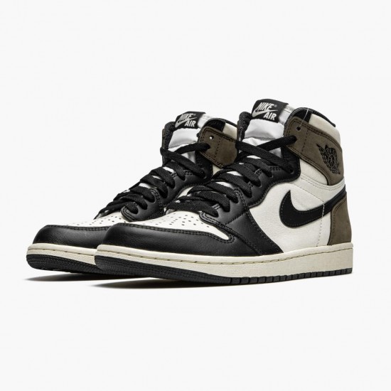 PK Shoes Air Jordan 1 Retro High Dark Mocha Sail/Dark Mocha Black/Black 555088-105