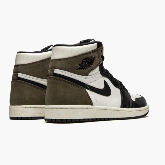 PK Shoes Air Jordan 1 Retro High Dark Mocha Sail/Dark Mocha Black/Black 555088-105