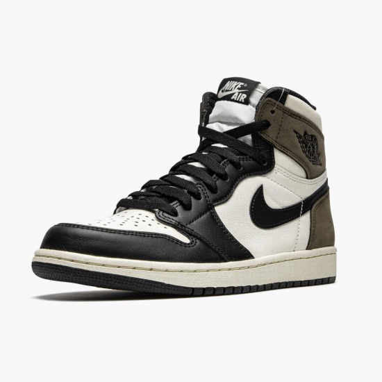 PK Shoes Air Jordan 1 Retro High Dark Mocha Sail/Dark Mocha Black/Black 555088-105