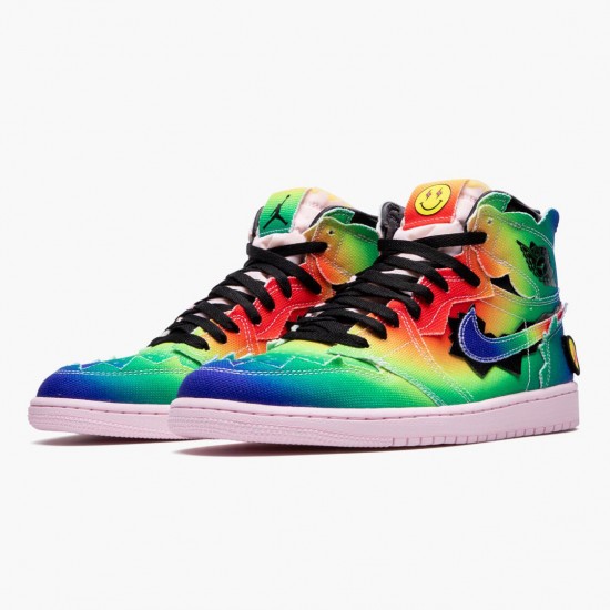 PK Shoes Air Jordan 1 Retro High J Balvin Multi Color/Black/Pink FoamMu DC3481-900