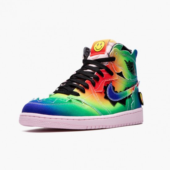 PK Shoes Air Jordan 1 Retro High J Balvin Multi Color/Black/Pink FoamMu DC3481-900