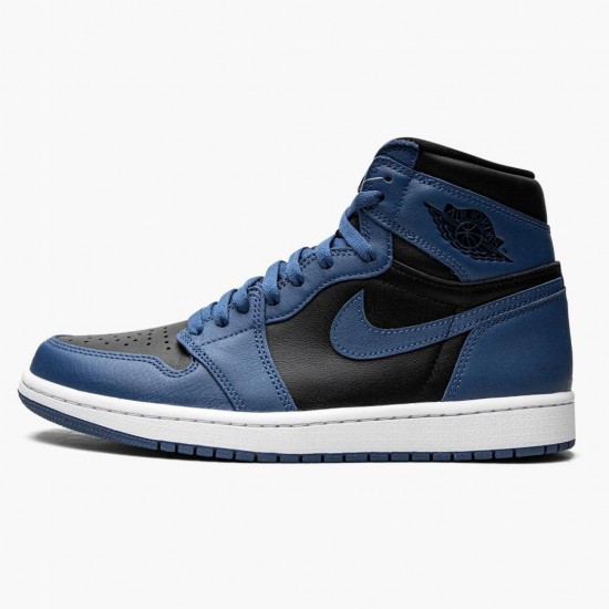 PK Shoes Air Jordan 1 Retro High OG Dark Marina Blue Dark Marina Blue/Black-White 555088-404