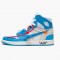 PK Shoes Air Jordan 1 Retro High Off-White University Blue White/Dark Powder Blue Cone AQ0818-148