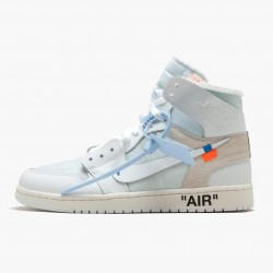 PK Shoes Air Jordan 1 Retro High Off-White White White AQ0818-100