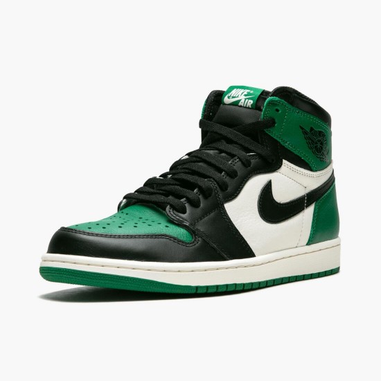 PK Shoes Air Jordan 1 Retro High Pine Green Pine Green/Black Sail 555088-302