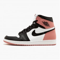 PK Shoes Air Jordan 1 Retro High Rust Pink White/Black/Rust Pink 861428-101