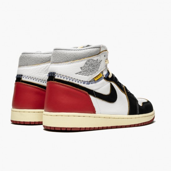 PK Shoes Air Jordan 1 Retro High Union Los Angeles Black Toe White/Black/Varsity Red/Black BV1300-106