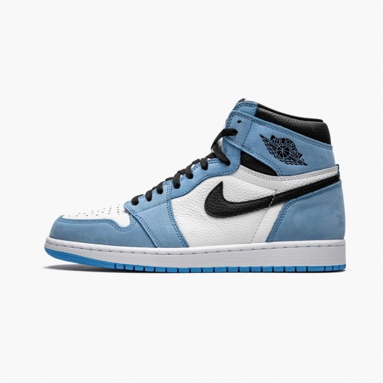 PK Shoes Air Jordan 1 Retro High White University Blue Black White/University Blue-Black 555088-134