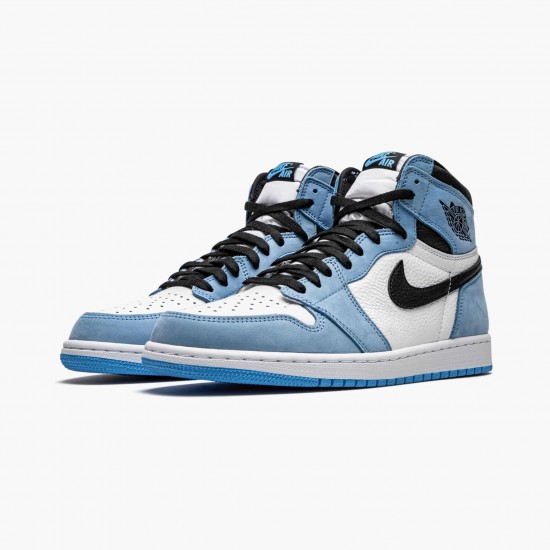 PK Shoes Air Jordan 1 Retro High White University Blue Black White/University Blue-Black 555088-134