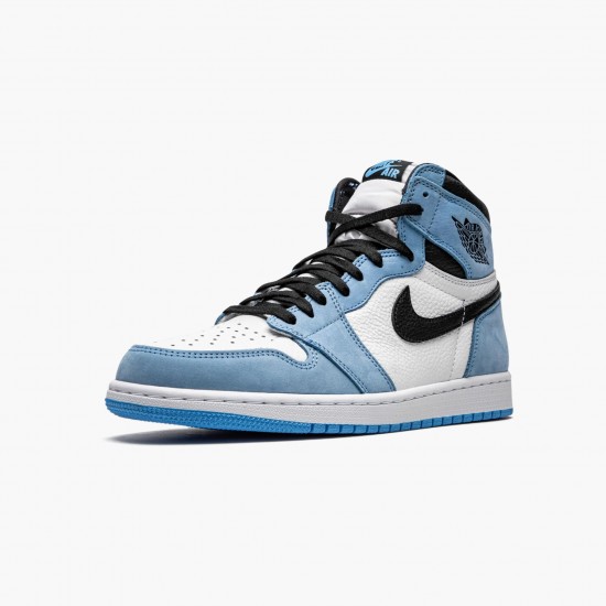 PK Shoes Air Jordan 1 Retro High White University Blue Black White/University Blue-Black 555088-134