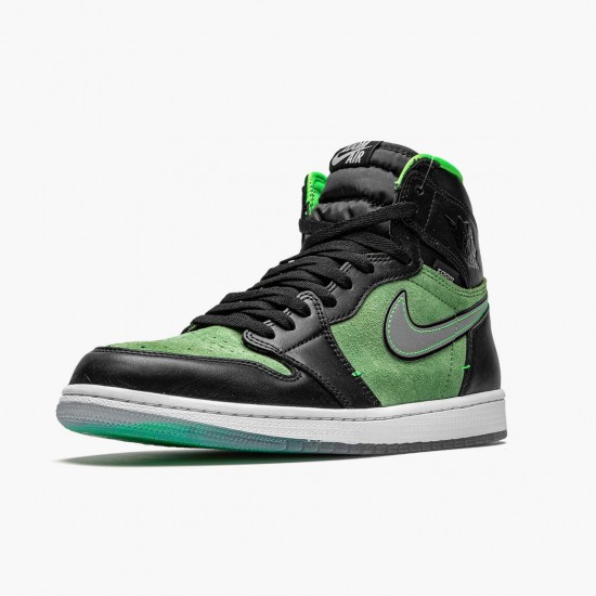 PK Shoes Air Jordan 1 Retro High Zoom Zen Green Black/Black Tomatillo Rage Gre CK6637-002