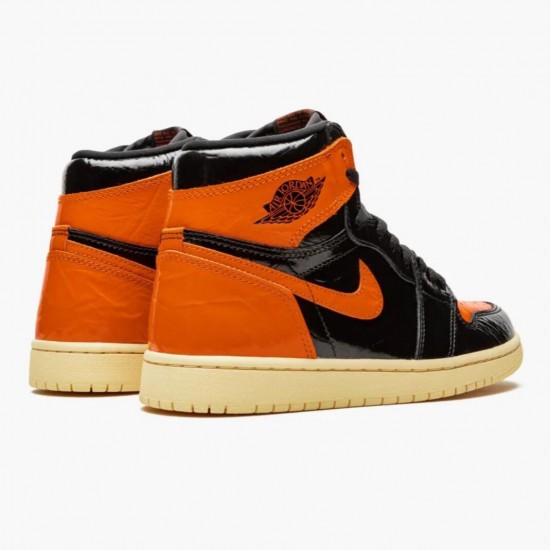 PK Shoes Air Jordan 1 Retro Shattered Backboard BlackPale Vanilla Starfish Black/Pale Vanilla-Starfish 555088-028