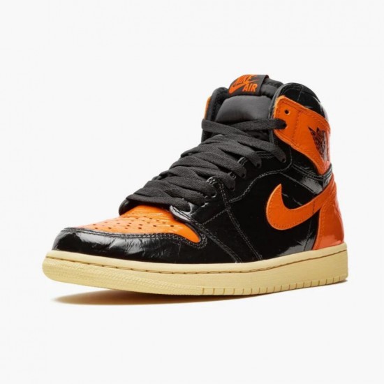 PK Shoes Air Jordan 1 Retro Shattered Backboard BlackPale Vanilla Starfish Black/Pale Vanilla-Starfish 555088-028