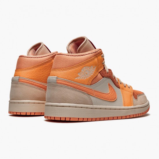 PK Shoes Air Jordan 1 Mid Apricot Orange Apricot Agate Terra Blush Atomic Orange/Apricot Agate/Terra Blush DH4270-800