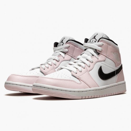 PK Shoes Air Jordan 1 Mid Barely Rose Barely Rose/White/Black BQ6472-500