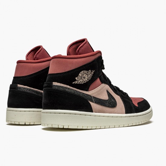 PK Shoes Air Jordan 1 Mid Canyon Rust Particle Beige/Black BQ6472-202