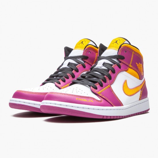 PK Shoes Air Jordan 1 Mid Dia de los Muertos Purple DC0350-100