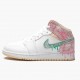 PK Shoes Air Jordan 1 Mid SE GS Ice Cream White/Arctic Punch/Pale Vanilla/Green Glow DD1666-100