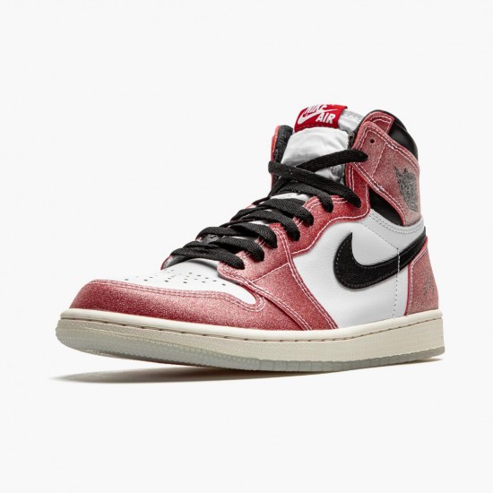 PK Shoes Air Jordan 1 Retro High Trophy Room Chicago White/Varsity Red/Sail Black DA2728-100