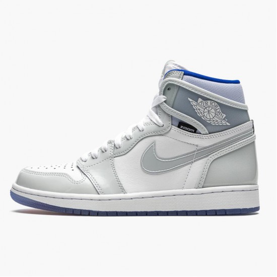 PK Shoes Air Jordan 1 High Zoom Racer Blue Whit/White-Racer Blue CK6637-104