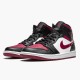 PK Shoes Air Jordan 1 Mid Bred Toe Black/Gym Red/White 554724-066