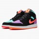 PK Shoes Air Jordan 1 Mid Candy Black/Total Orange 554725-083